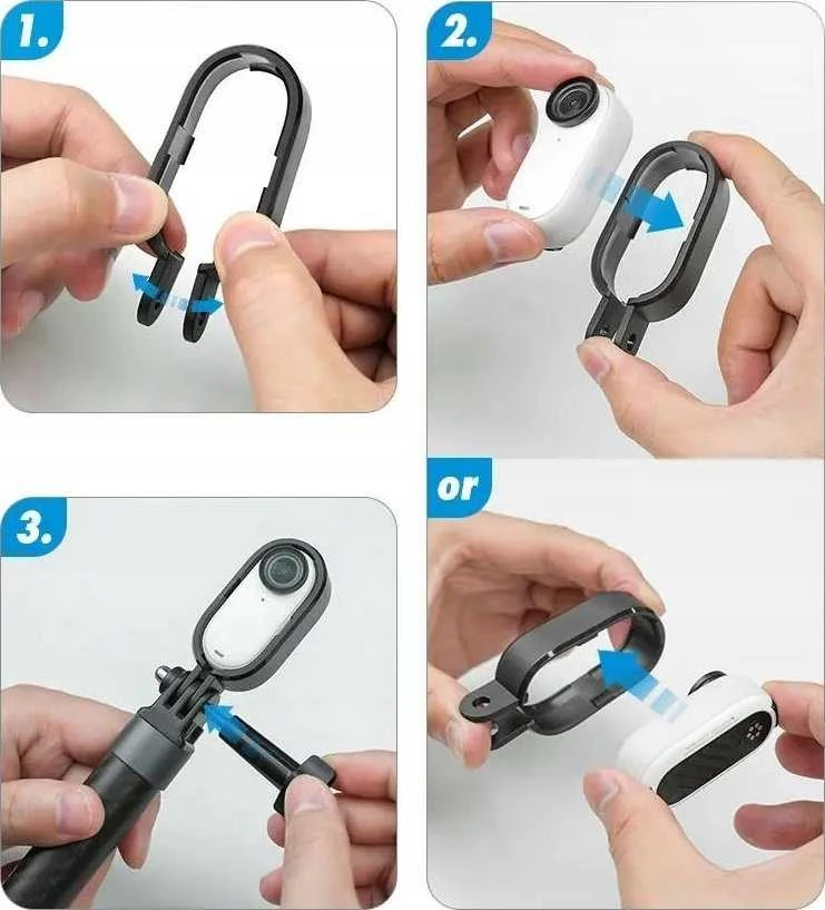 Plastikinis rėmo dėklas Telesin, skirtas Insta360 GO 3