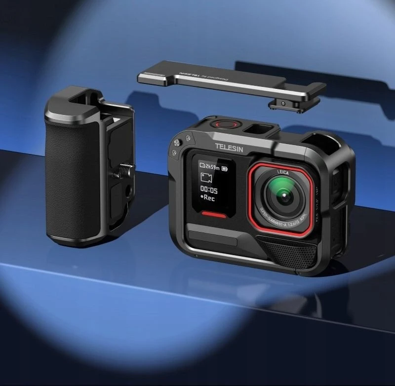 „Telesin“ apsauginis dėklas su rankena, skirtas „Insta360 Ace Pro“ / „Ace Pro 2“