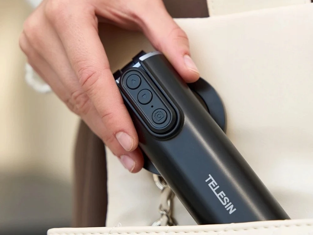 „MagSafe Telesin“ laikiklis su „Bluetooth“ nuotolinio valdymo pultu