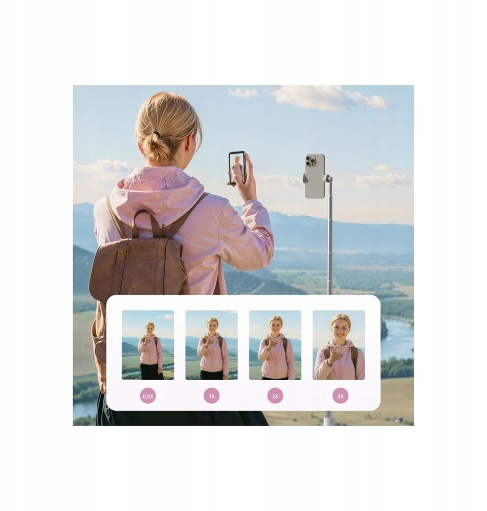 „Telesin Mobile“ papildomas asmenukių ekranas, skirtas „iOS“ / „Android“
