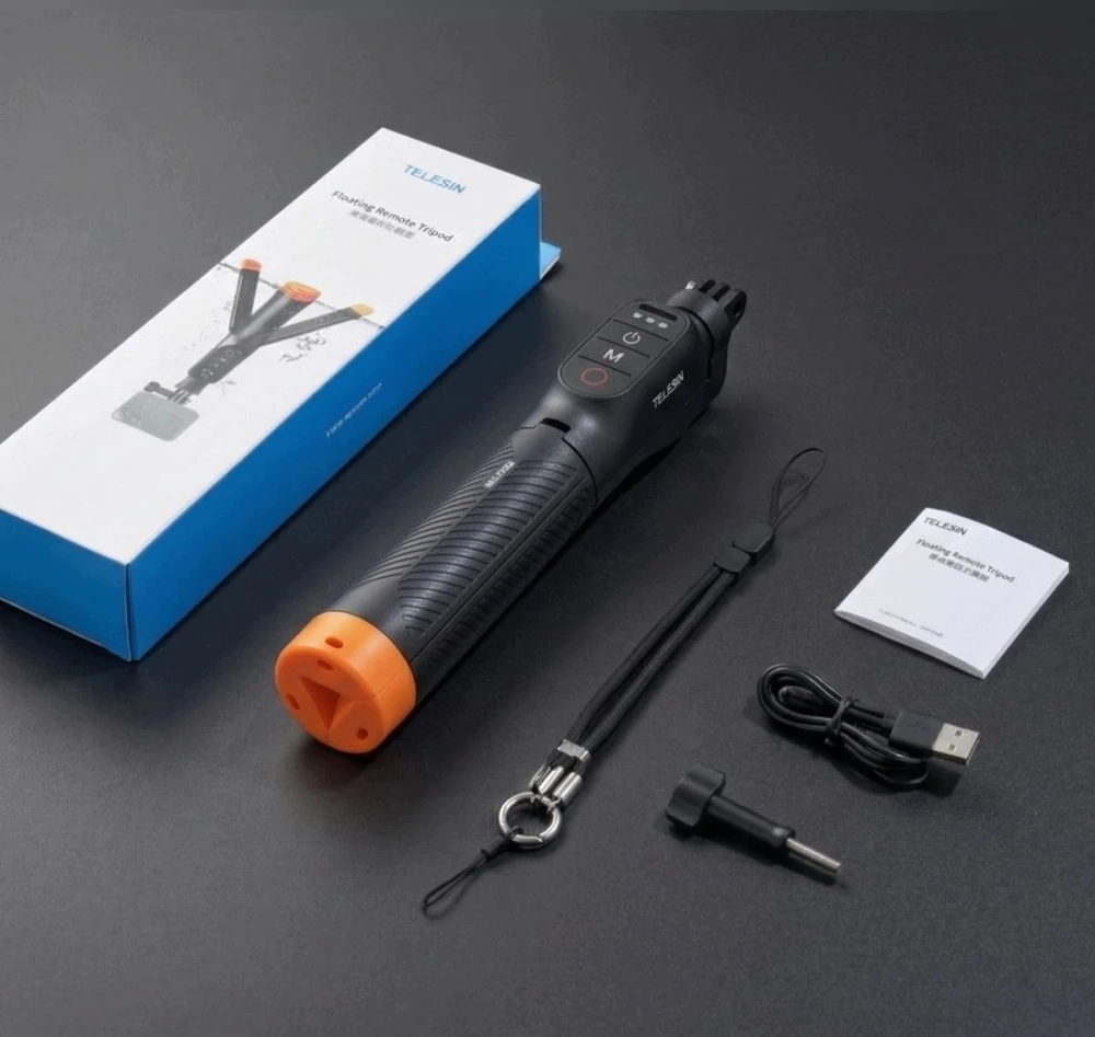 Telesin Selfie Stick lazda + pultas Atsparus vandeniui 15m Skirtas Dji Osmo Action 6 / 5 Pro / 4 / S1-tss-07-tdj (SB11920)