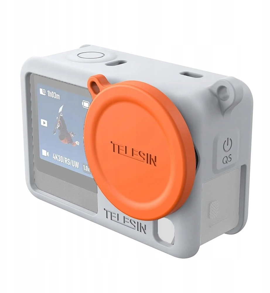 Telesin silikoninis apsauginis dėklas, skirtas DJI Osmo Action 6, pilkas