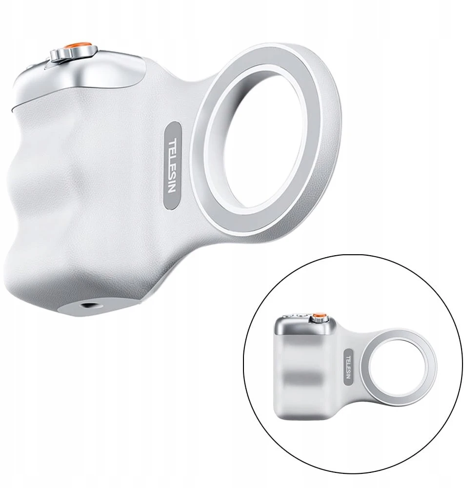 Telesin MagSafe Fun Shot Grip2 magnetinė rankena (Baltas)
