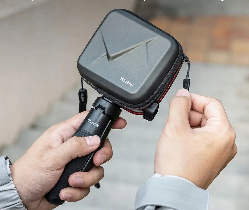 Telesin dėklas sportinėms kameroms (įskaitant Insta360 Ace Pro 2, DJI Action 5 Pro, GoPro 13)