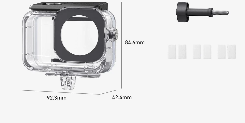 „Telesin“ vandeniui atsparus apsauginis dėklas, skirtas „DJI Osmo Action 6“
