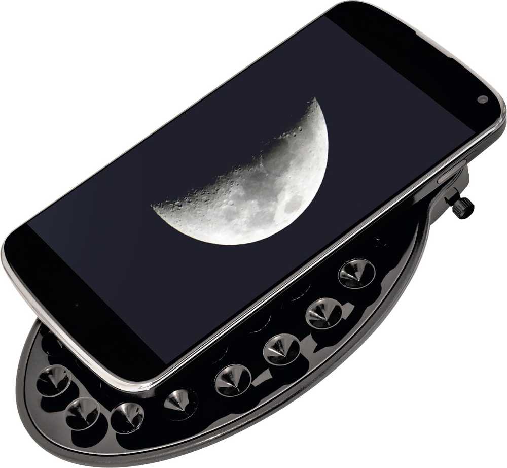 Teleskopas BRESSER Galaxia 114/900 EQ-Sky <228x su saulės filtru ir išmaniųjų telefonų ada
