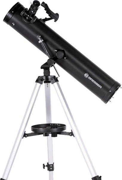 Teleskopas BRESSER Venus 76/700 AZ >152x su išmaniųjų telefonų adapteriu ir saulės filtru