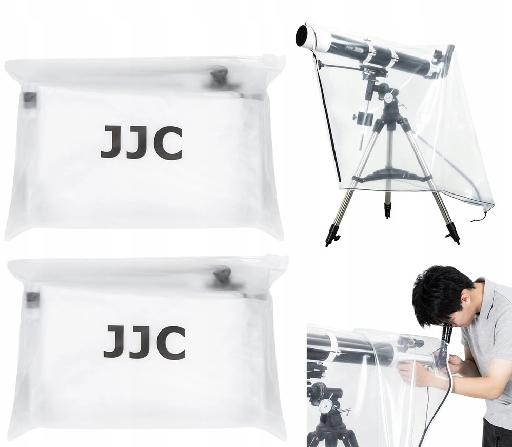Teleskopas Teleskopo Priedas - JJC TC K2 Teleskopo Lietaus Dangtis, Lengvas PE Medžiaga, Reguliuojama Virvutė, Juoda