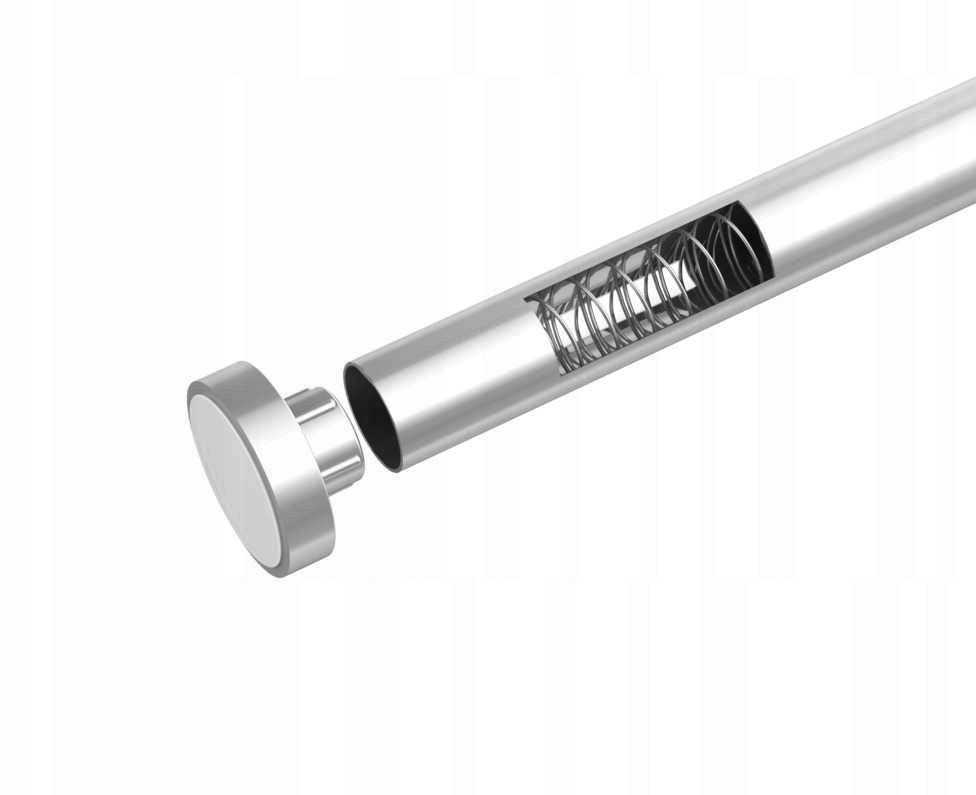 Teleskopinis dušo strypas LUZ, Ø 2,8 cm, 70-115 cm, chromas, WENKO
