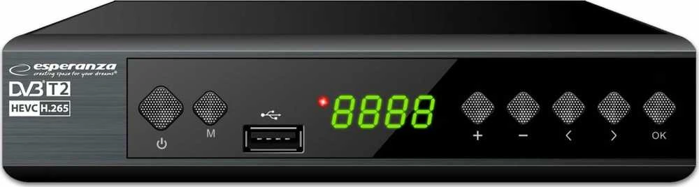 „EV111P Esperanza“ skaitmeninis imtuvas / dekoderis DVB-T2 H.265 / HEVC EV111P