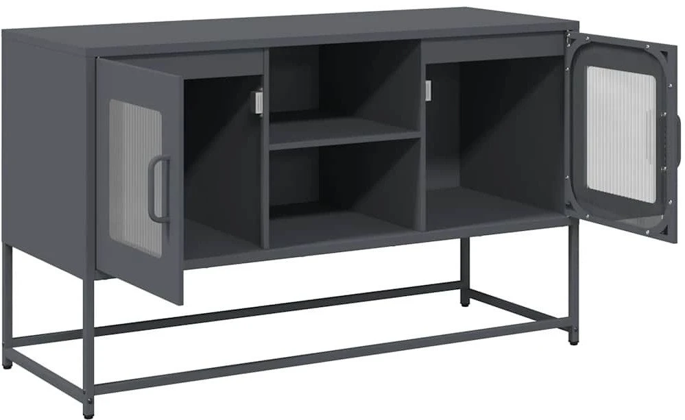 TV staliukas Televizoriaus spintelė, antracito, 100,5x39x60,5cm, plienas