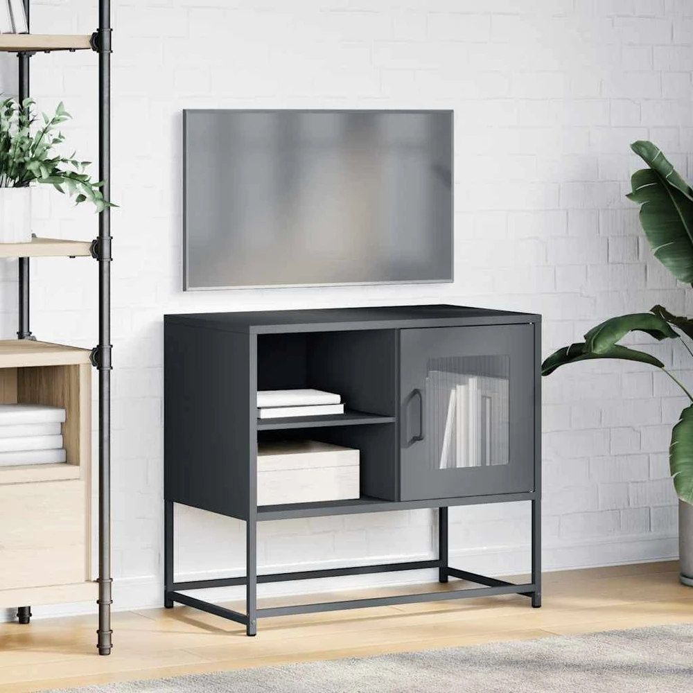 TV staliukas Televizoriaus spintelė, antracito, 68x39x60,5cm, plienas