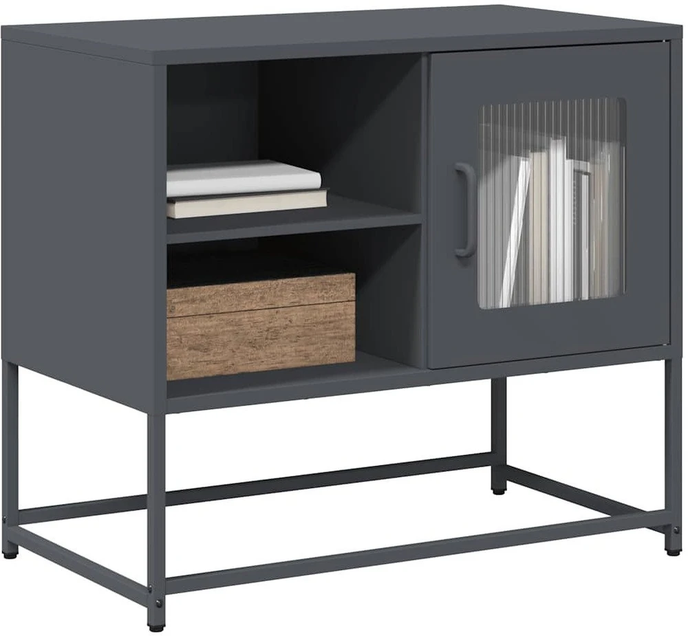 TV staliukas Televizoriaus spintelė, antracito, 68x39x60,5cm, plienas