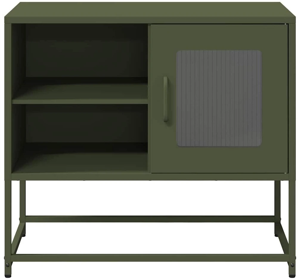 TV staliukas Televizoriaus spintelė, alyvuogių, 68x39x60,5cm, plienas