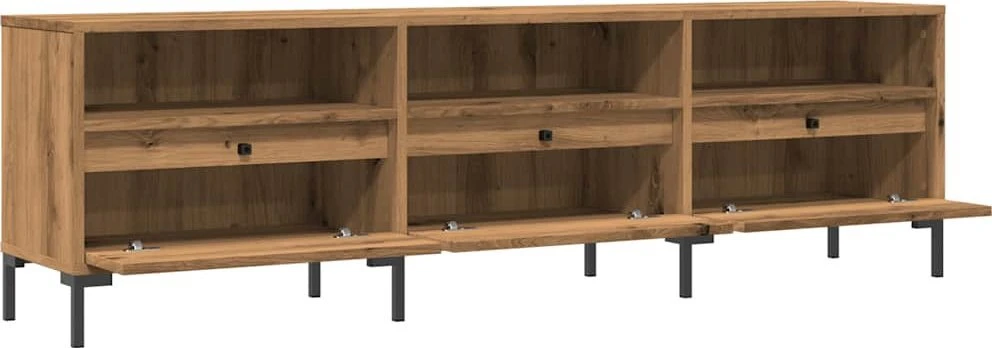TV staliukas Televizoriaus spintelė, artisano ąžuolo, 150x30x44,5cm, mediena
