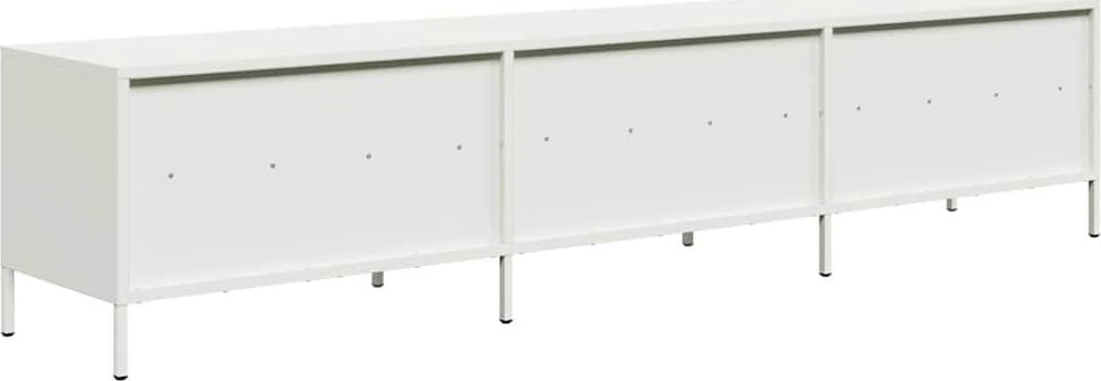 TV staliukas Televizoriaus spintelė, balta, 202x39x43,5cm, plienas
