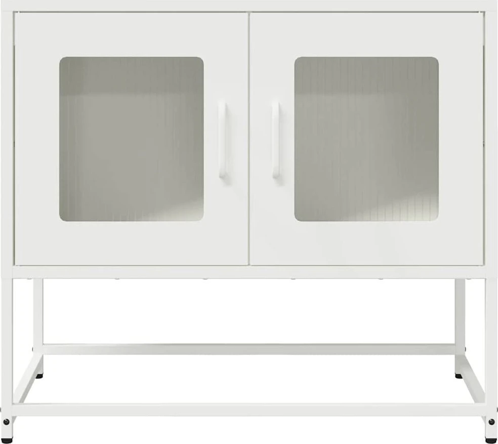 TV staliukas Televizoriaus spintelė, baltos, 68x39x60,5 cm, plienas
