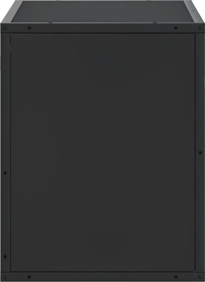 TV staliukas Televizoriaus spintelė, juoda, 60x31x39,5cm, mediena ir metalas