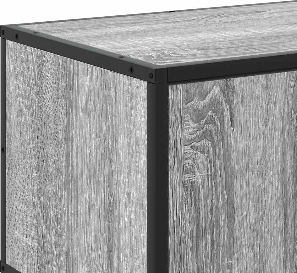 TV staliukas Televizoriaus spintelė, pilka, 150x35x41cm, mediena ir metalas