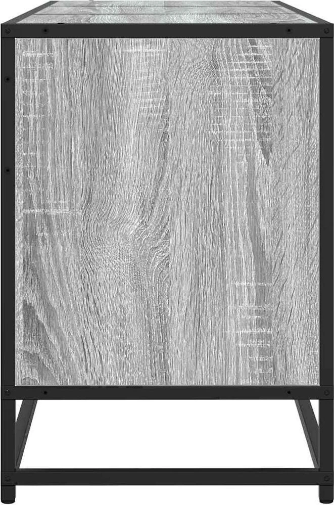 TV staliukas Televizoriaus spintelė, pilka, 150x35x41cm, mediena ir metalas