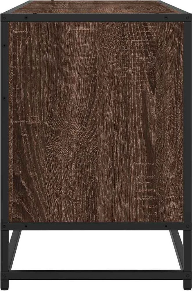 TV staliukas Televizoriaus spintelė, ruda, 150x35x41cm, mediena ir metalas