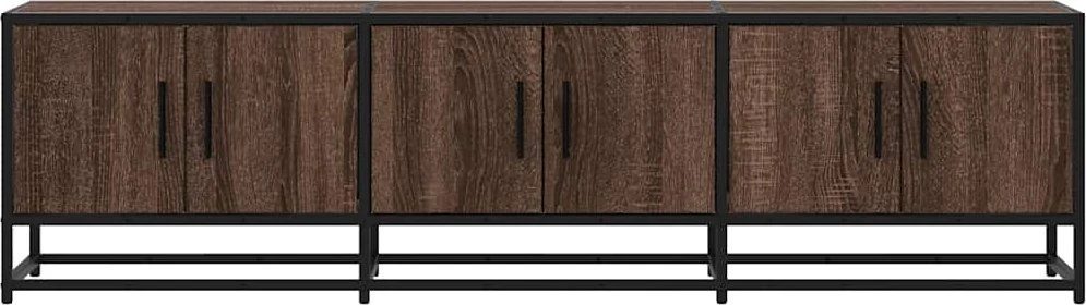 TV staliukas Televizoriaus spintelė, ruda, 150x35x41cm, mediena ir metalas