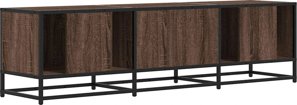 TV staliukas Televizoriaus spintelė, ruda, 150x35x41cm, mediena ir metalas