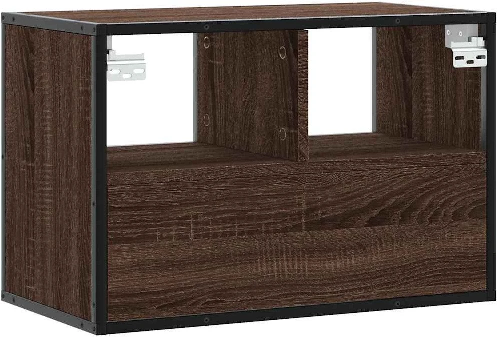 TV staliukas Televizoriaus spintelė, ruda, 60x31x39,5cm, mediena/metalas