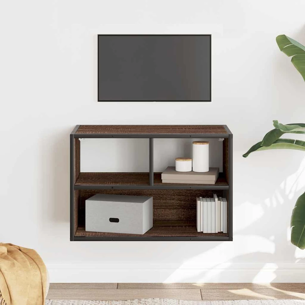 TV staliukas Televizoriaus spintelė, ruda, 60x31x39,5cm, mediena/metalas