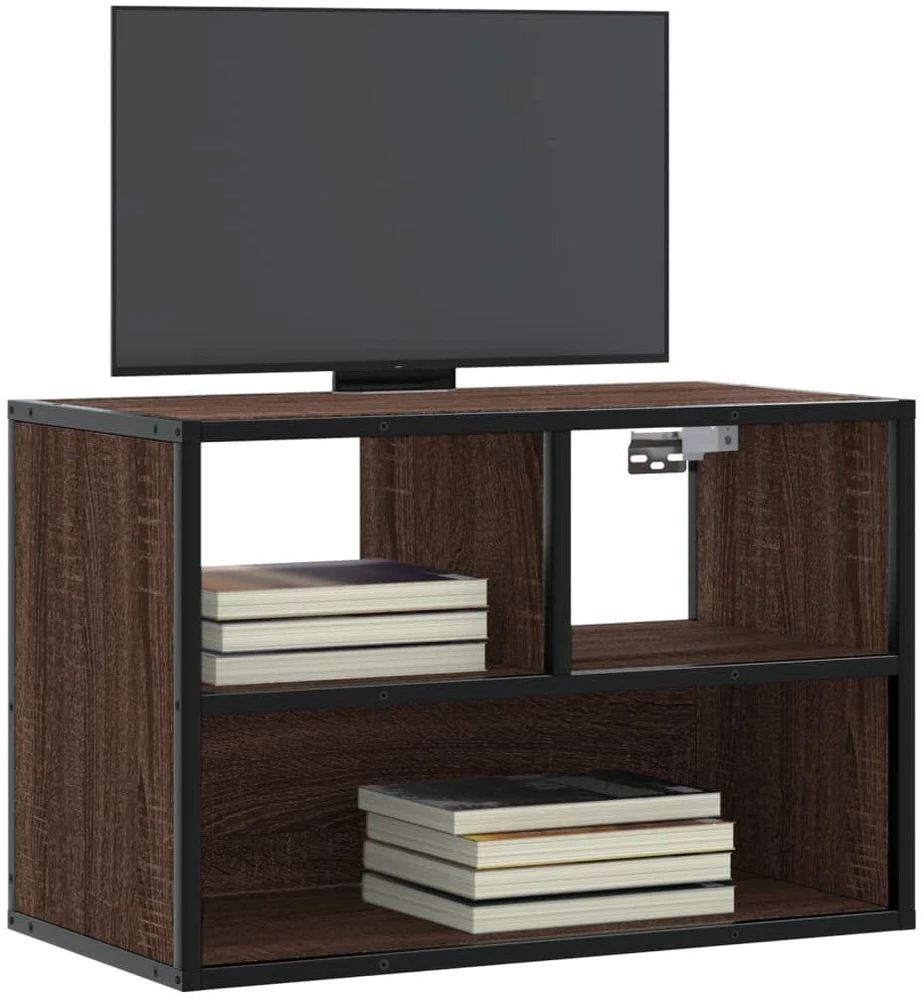 TV staliukas Televizoriaus spintelė, ruda, 60x31x39,5cm, mediena/metalas