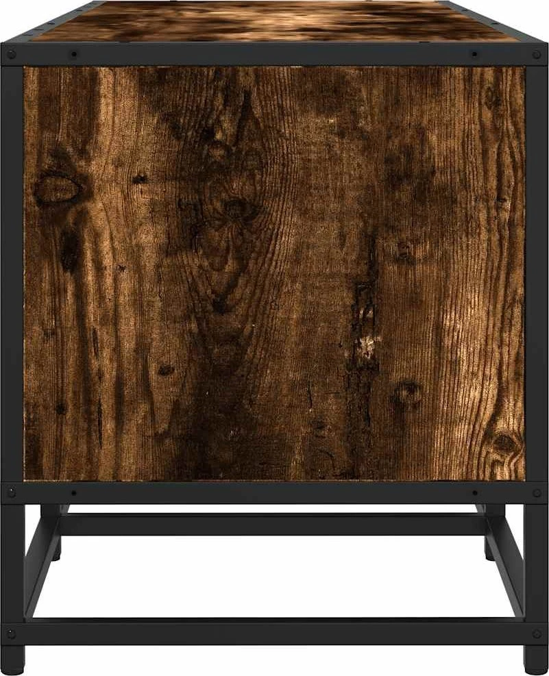 TV staliukas Televizoriaus spintelė, dūminė, 160x35x41cm, mediena ir metalas