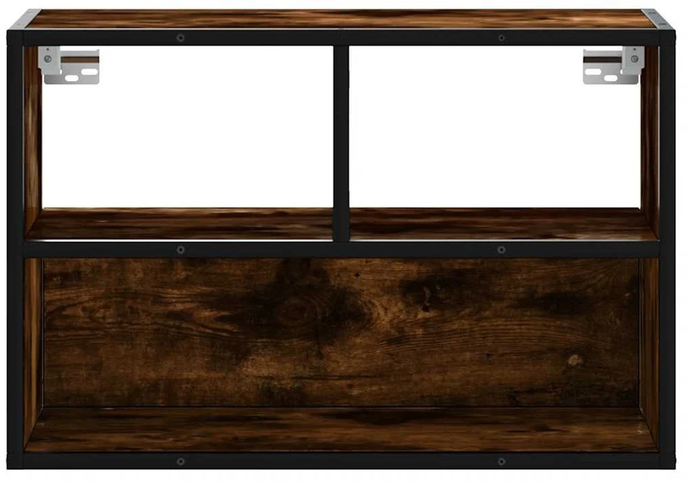 TV staliukas Televizoriaus spintelė, dūminė, 60x31x39,5cm, mediena/metalas