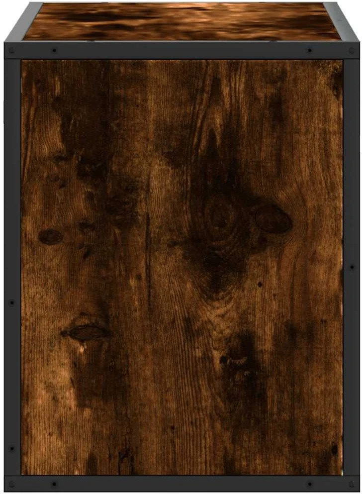 TV staliukas Televizoriaus spintelė, dūminė, 60x31x39,5cm, mediena/metalas