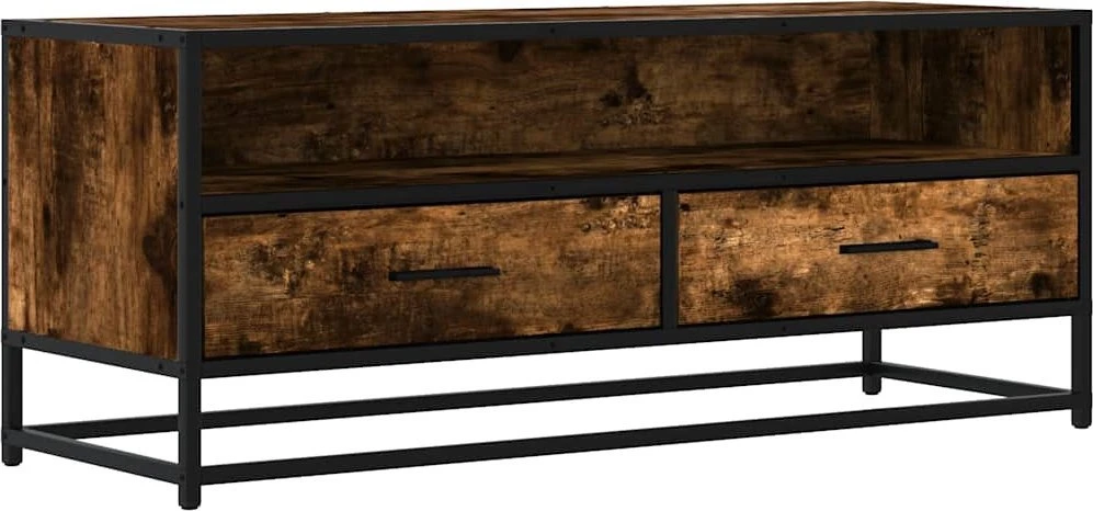 TV staliukas Televizoriaus spintelė, dūminė, 100x34,5x40cm, mediena/metalas