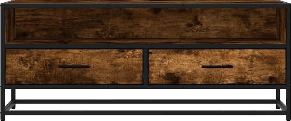 TV staliukas Televizoriaus spintelė, dūminė, 100x34,5x40cm, mediena/metalas