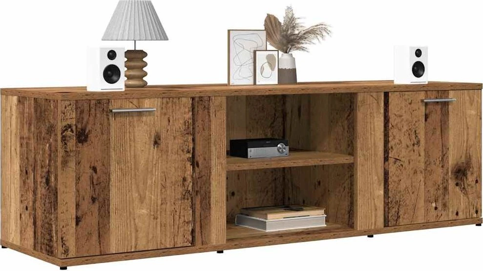 TV staliukas televizoriaus spintelė Old Wood 120x34x37 cm Engineered Wood