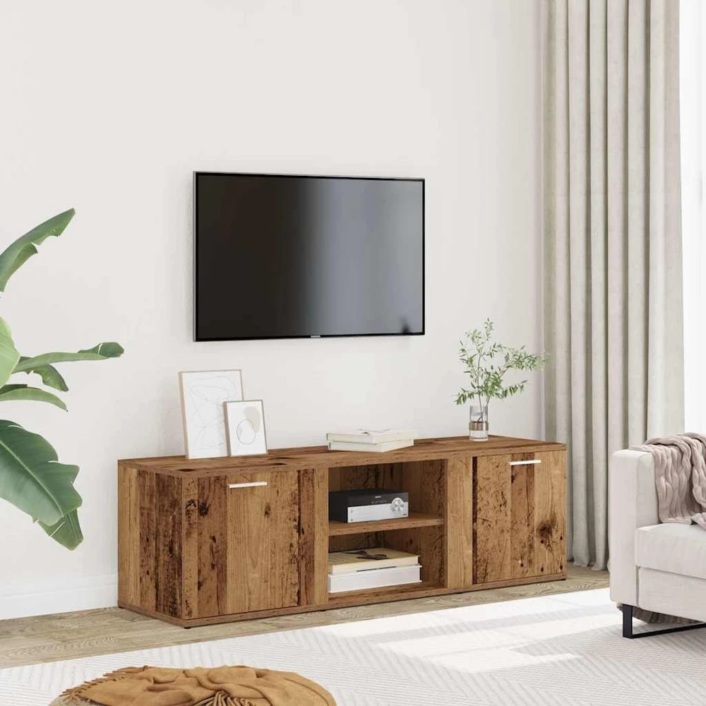 TV staliukas televizoriaus spintelė Old Wood 120x34x37 cm Engineered Wood