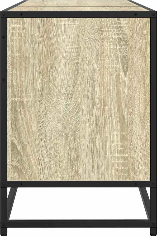 TV staliukas Televizoriaus spintelė, ąžuolo, 150x35x41cm, mediena ir metalas