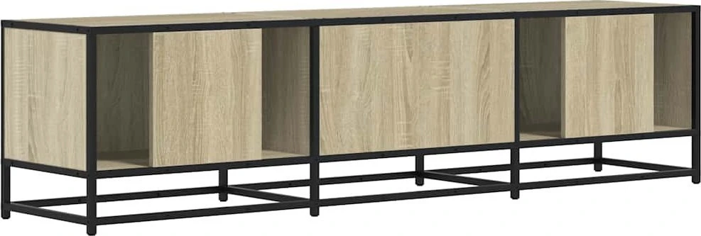 TV staliukas Televizoriaus spintelė, ąžuolo, 160x35x41cm, mediena ir metalas