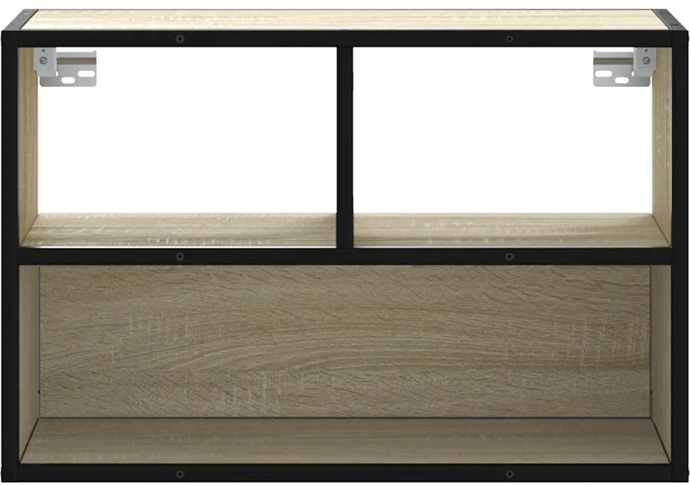 TV staliukas Televizoriaus spintelė, ąžuolo, 60x31x39,5cm, mediena/metalas