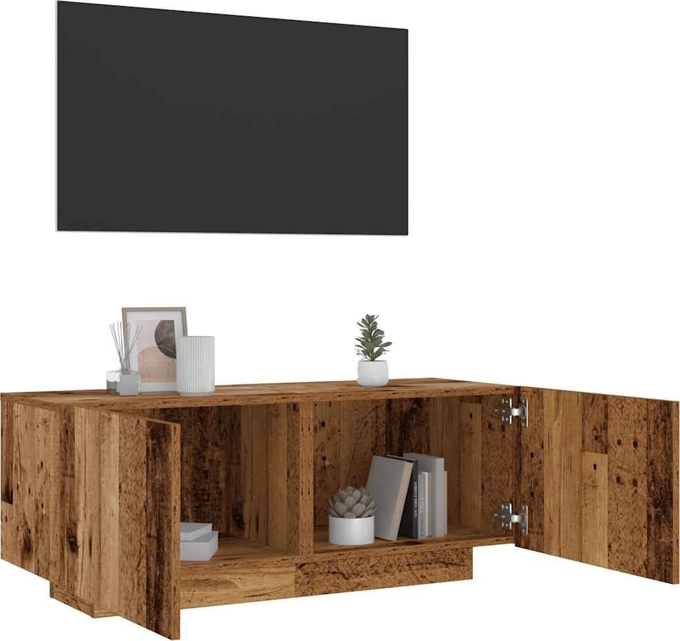 TV staliukas Televizoriaus spintelė, medienos, 100x35x40cm, med. drož. plok.