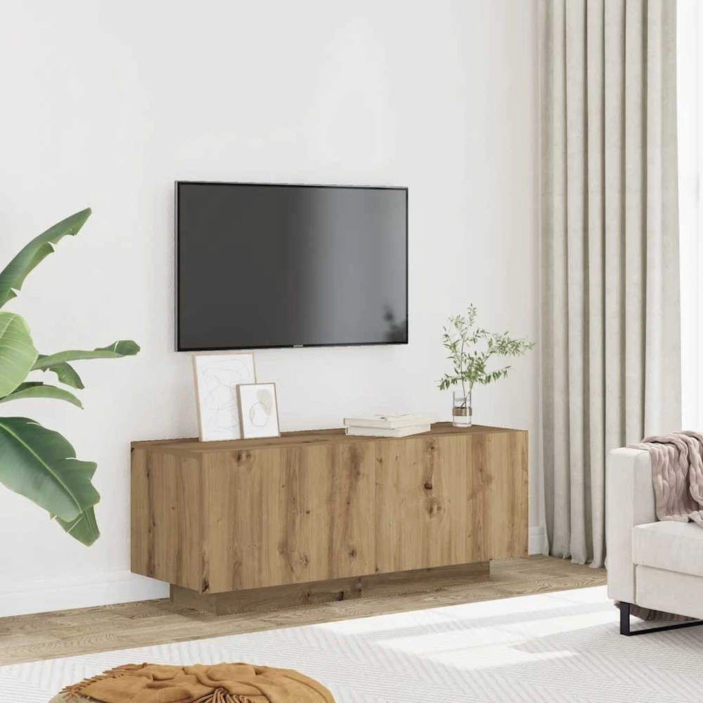 TV staliukas Televizoriaus spintelė, artisano ąžuolo, 100x35x40 cm, mediena