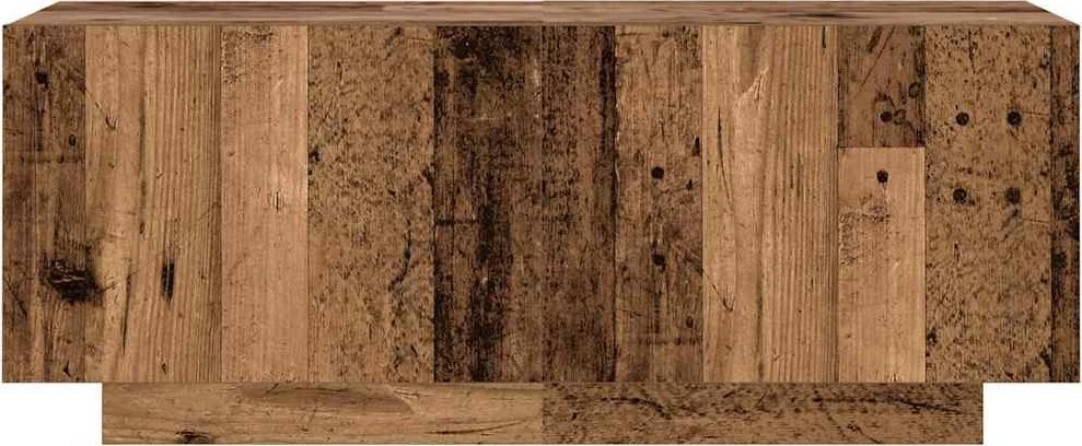 TV staliukas TV spintelė su LED lemputėmis, senovinė mediena, 300x35x40cm, inžinerinė mediena