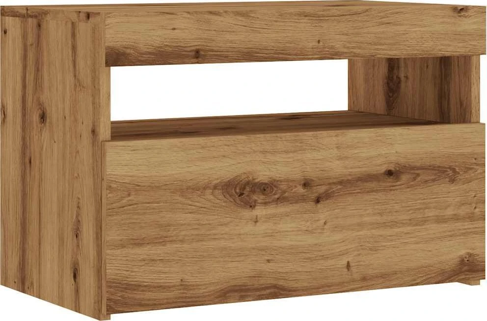 TV staliukas Televizoriaus spintelė su LED, artisano, 60x35x40cm, mediena