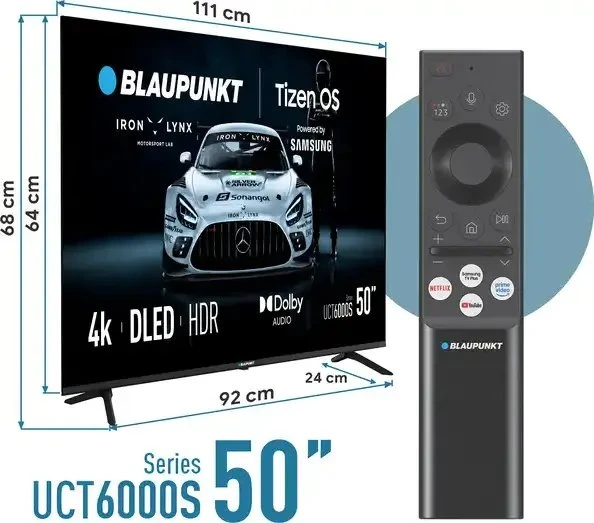 Televizorius Blaupunkt 50UCT6000S 50" LED 4K 60Hz TizenOS