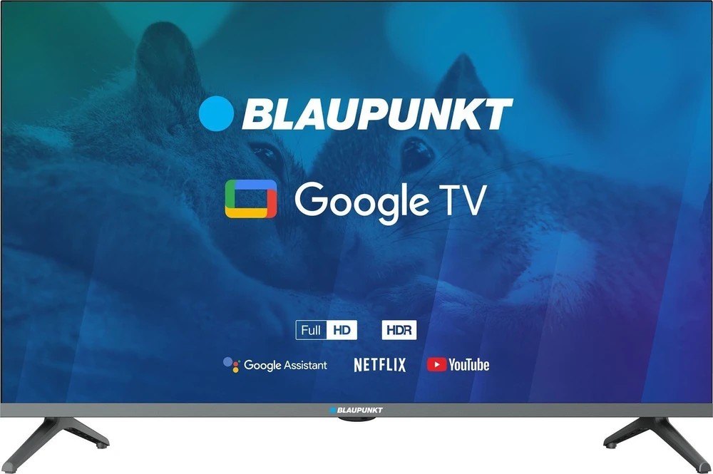 Televizorius TV 32" Blaupunkt 32FBG5000S Full HD LED, GoogleTV, Dolby Digital, WiFi 2,4-5GHz, BT, juodas