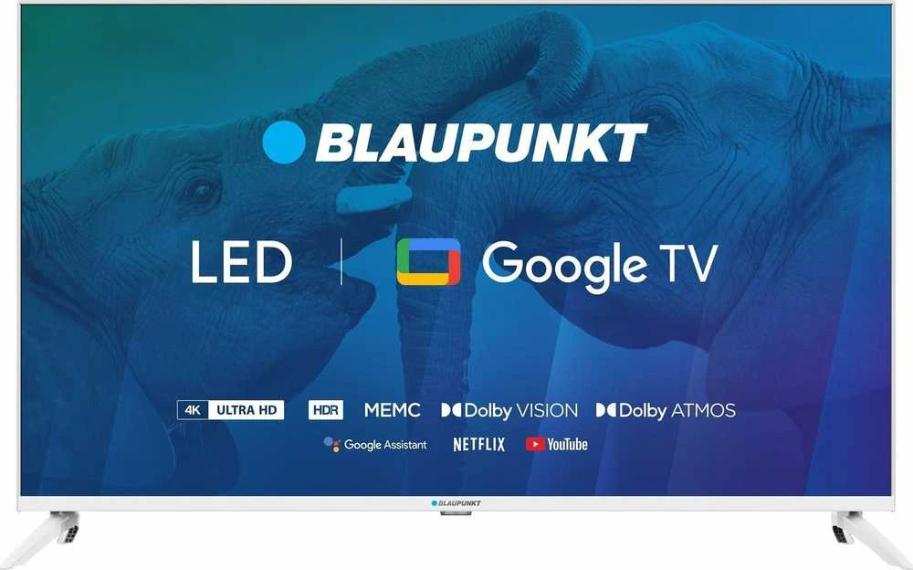 Televizorius TV 43" Blaupunkt 43UBG6010S 4K Ultra HD LED, GoogleTV, Dolby Atmos, WiFi 2.4-5GHz, BT, baltas