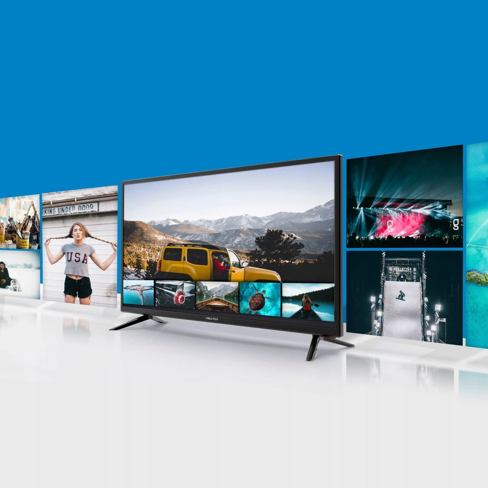 Televizorius „Cabletech“ 32 colių DVB-T2 H.265 HEVC televizorius