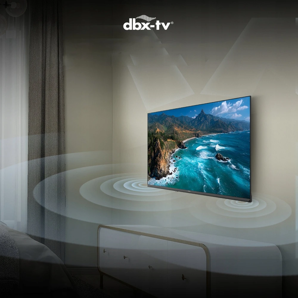 CHiQ L40FT televizorius, 40 colių įstrižainės, FHD, išmanusis, „Google TV“, dbx-TV, „Dolby Audio“, berėmis