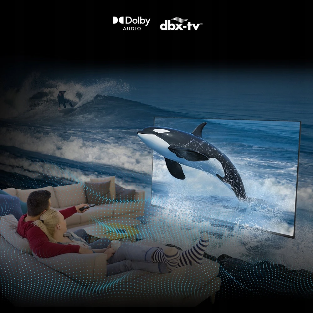 CHiQ L32QST televizorius, 32 colių, QLED, „Full HD“, „Google TV“, berėmis, „Dolby Audio“, „dbx-tv“, HDR 10